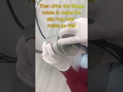 Blinde as roterende verbinding sleepring integreert stroom- en encodersignaal