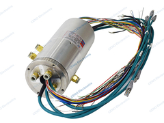 Integreer Pneumatische hydraulische roterende vereniging met Power Encoder & Ethernet Signal