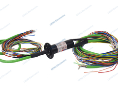 Miniatuur 250 rpm Ethernet Slip Ring Capsule elektrische verzamelaar