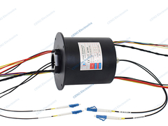 Gebaseerde temperatuur integreren slip ring combineren glasvezel brullend gewricht en Power