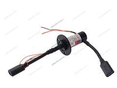 Miniatuur capsule slip ring met compacte structie en drie richting uitlaat