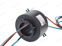 Door middel van een slip ring combineren elektrische energie met Ethernet signaal voor de industrie