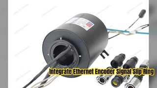 Integreer Ethernet en Encoder signaal Slip Ring