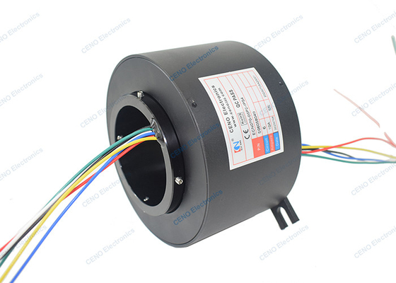 Id 70 mm industriële slip ring holle schacht roterende elektrische krachtverbinding