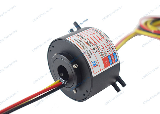Industriële standaard doorboor 3 draad slip ring verzamelaar met elektrische kracht draaiende