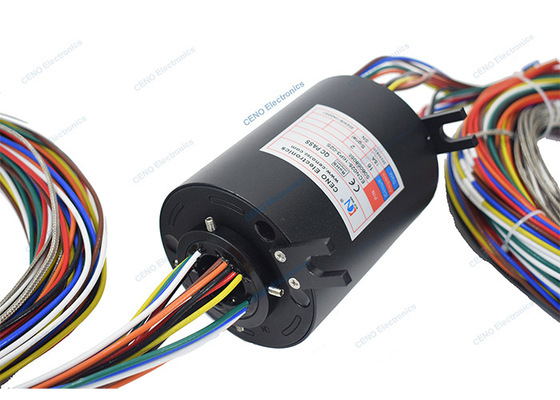 240v thermocouple signaal door gat slip ring met geleidende collectie ring