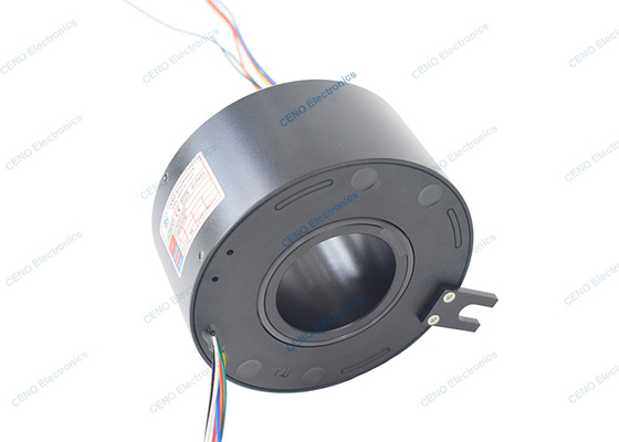 8circuits 1A Signal Through Hole Slip Ring met ID50mm & 500RPM Voor de industrie