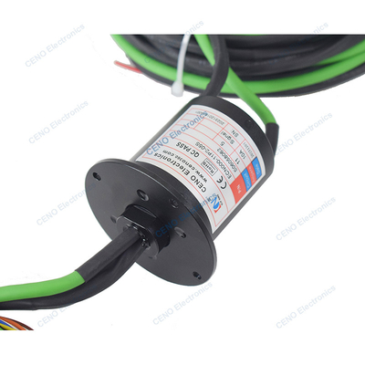 Modbus Signal Slip Ring met 10A elektrische stroom en flens voor industriële automatische