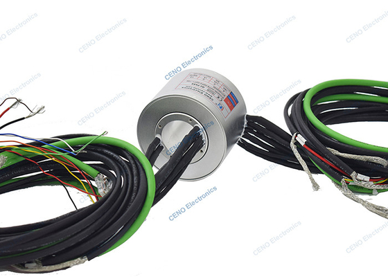 Laagtemperatuur slip ring met door gat ID35mm RS422 Ethernet signaal
