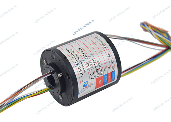 300 RPM 380V elektrische stroom glijring met doorgat 12,7 mm