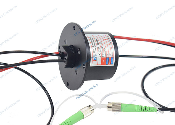 Integreer glasvezel roterende gezamenlijke slip ring met SM & FC APC connector