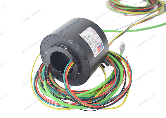 Ethernet Signal Slip Ring met Profi-net RS232 & Through Bore For Power systeem