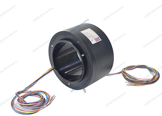 Door-gat slip ring met ID133mm & 12 circuits 5A voor de industrie systeem