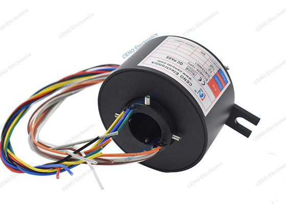 10 Circuits 10A Electric Collector Rotary Slip Ring met doorgat voor de industrie