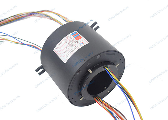 Doorboorgeleidende slip ring met 24 circuits 10A & 3A voor de industrie