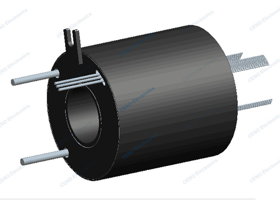 Geïntegreerde Encoder Slip Ring met K-type Thermo paar voor industrieel systeem