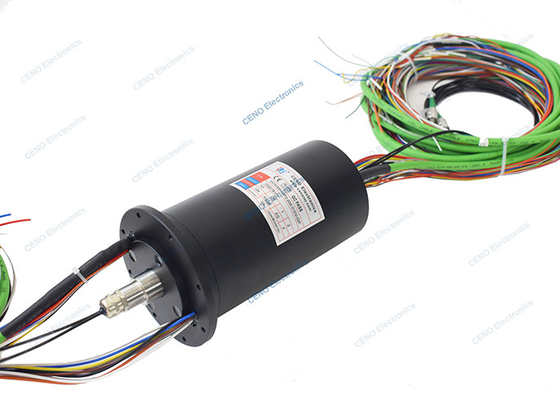 2 kanalen SM Glasvezel Rotary Joint Integrated FORJs Slip Ring met IP65
