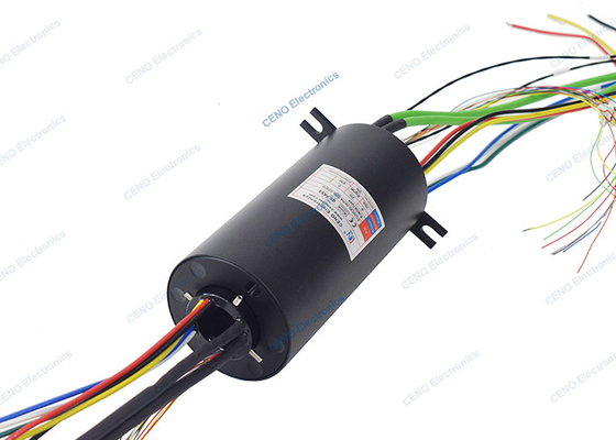 Door middel van gaten slip ring met Ethernet & RS485 signalen voor industrie systeem