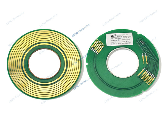 Pancake slip ring met PCB USB2.0 en elektrische aansluiting voor LED-industrie