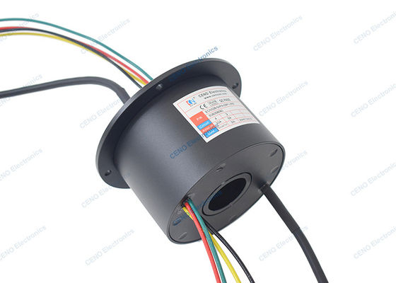 IP67 waterdichte slip ring met ID38mm en draaiende elektrische aansluiting