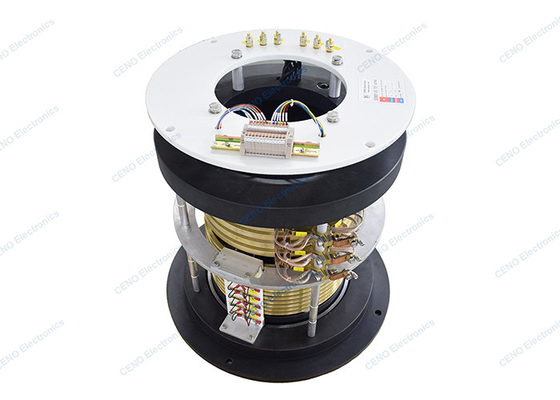 Gepersonaliseerde looddraad lengte koolstof borstel slip ring met door gat voor lage temperatuur omgeving