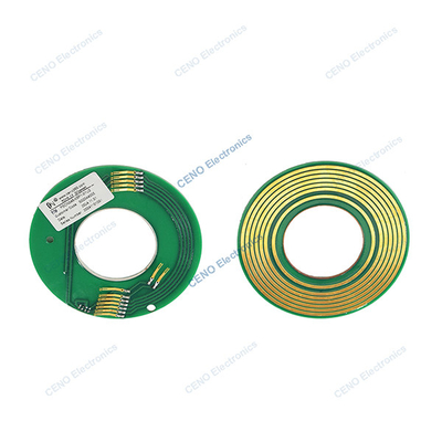 PCB Pancake slip ring met USB-signaal en binnenboring 46 mm voor elektrische apparaten
