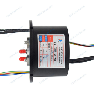 Integreer RS422 Signal & RF Slip Ring met Radio Frequency Rotary Joint voor Radar