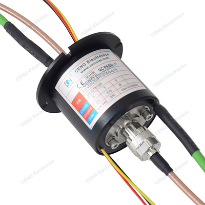 Integreer RF slip ring met vermogen ethernet signaal en radiofrequentie roterende unie