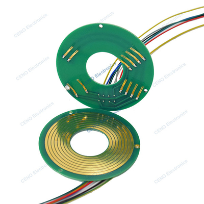 Pancake Slip Ring met PCBA-stijl en elektrische stroom en signaal voor robotarmen