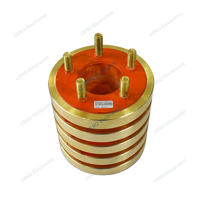 Carbon borstel slip ring met 5 circuits 100A stroom en optie voor robot