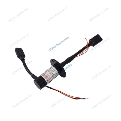 Miniatuur capsule slip ring met compacte structie en drie richting uitlaat
