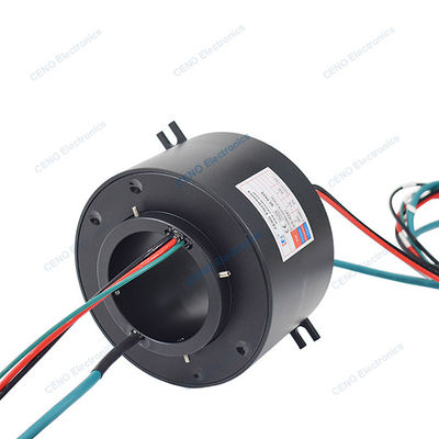 Door middel van een slip ring combineren elektrische energie met Ethernet signaal voor de industrie