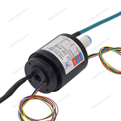 Integreer Power Ethernet-signaal en pneumatische hydraulische rotatie-slipring