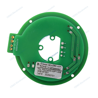 Pancake Slip Ring with PCBA style electric power and CANBus signal for robot arms
