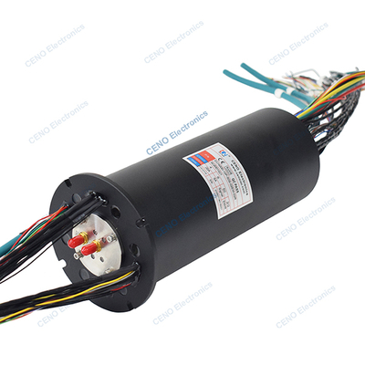 Laag temperatuur integratie elektrische stroom Ethernet & RF roterende verbinding sleepring
