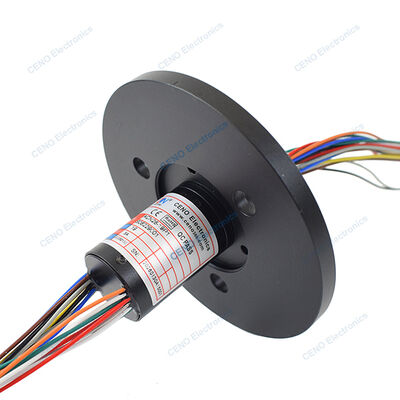 Compacte structuur capsule slip ring met 19 circuits Elektriciteit en optie