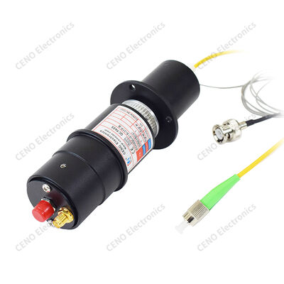 Opto-elektrische hybride slip ring met 1 glasvezel en 1 RF coax
