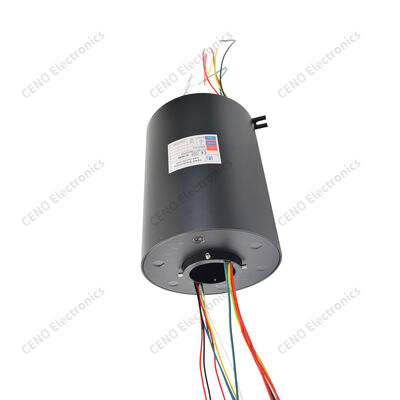 Grote doorboor slip ring met mat aluminium behuizing